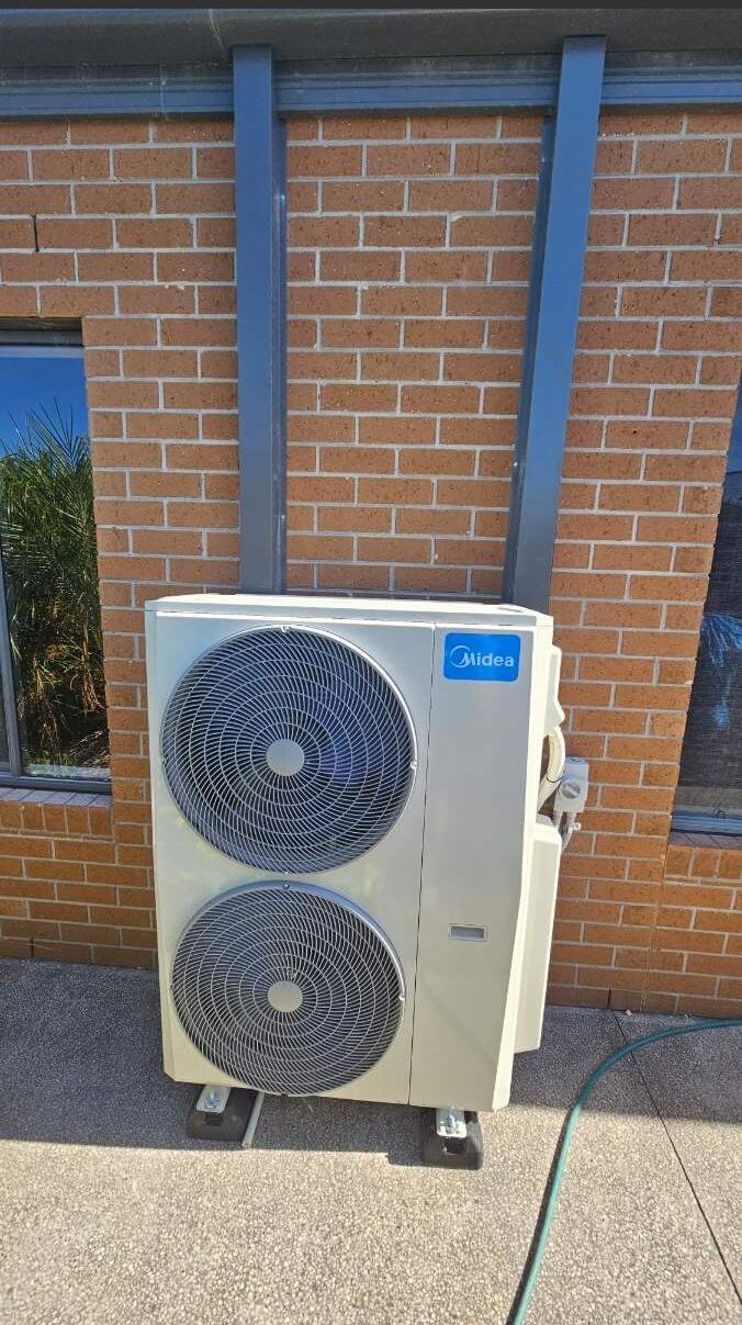 Midea VRF compressor close-up